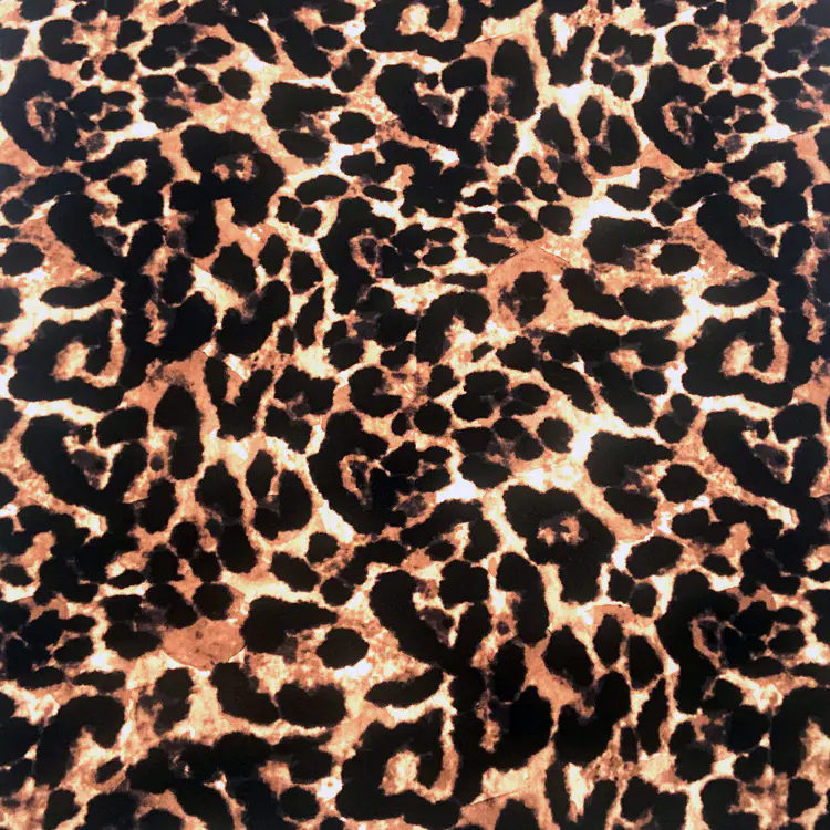 WILD ANIMAL PRINTED NYLON FABRIC