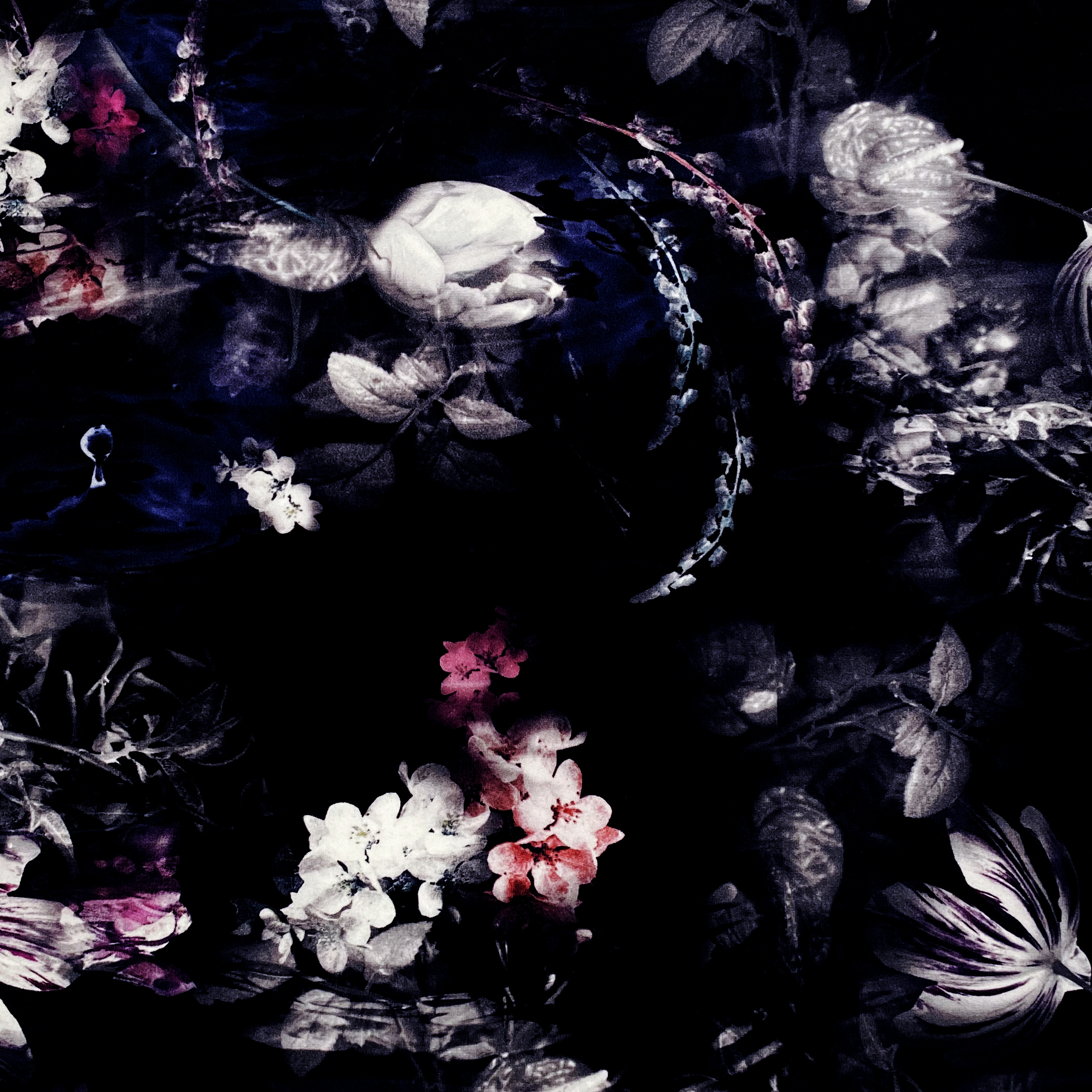 FLOWER PRINTED INTERLOCK NYLON FABRIC