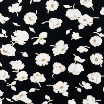 FLORAL PRINTED TRICOT FABRIC