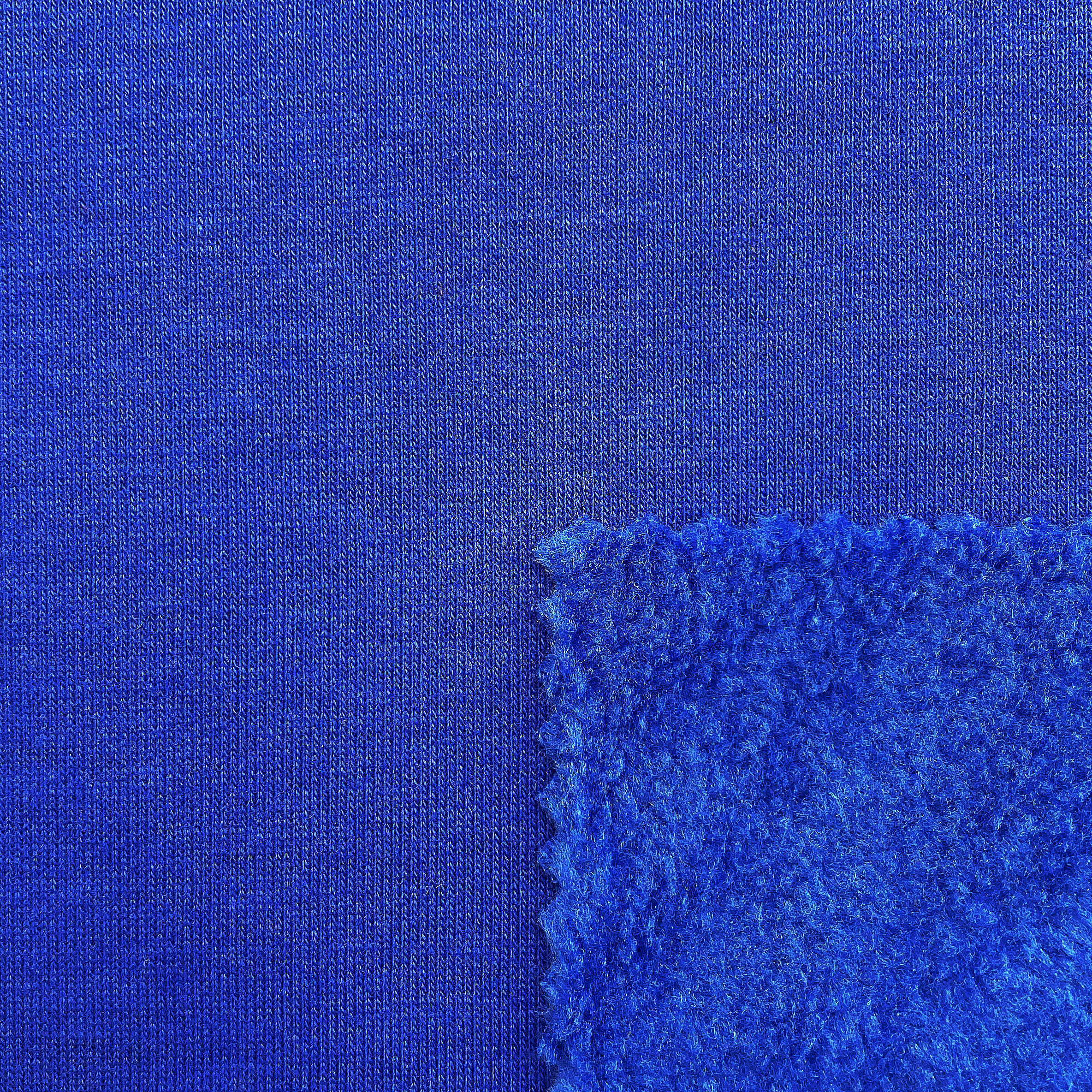 BLUE WINTER HOODIE FABRIC