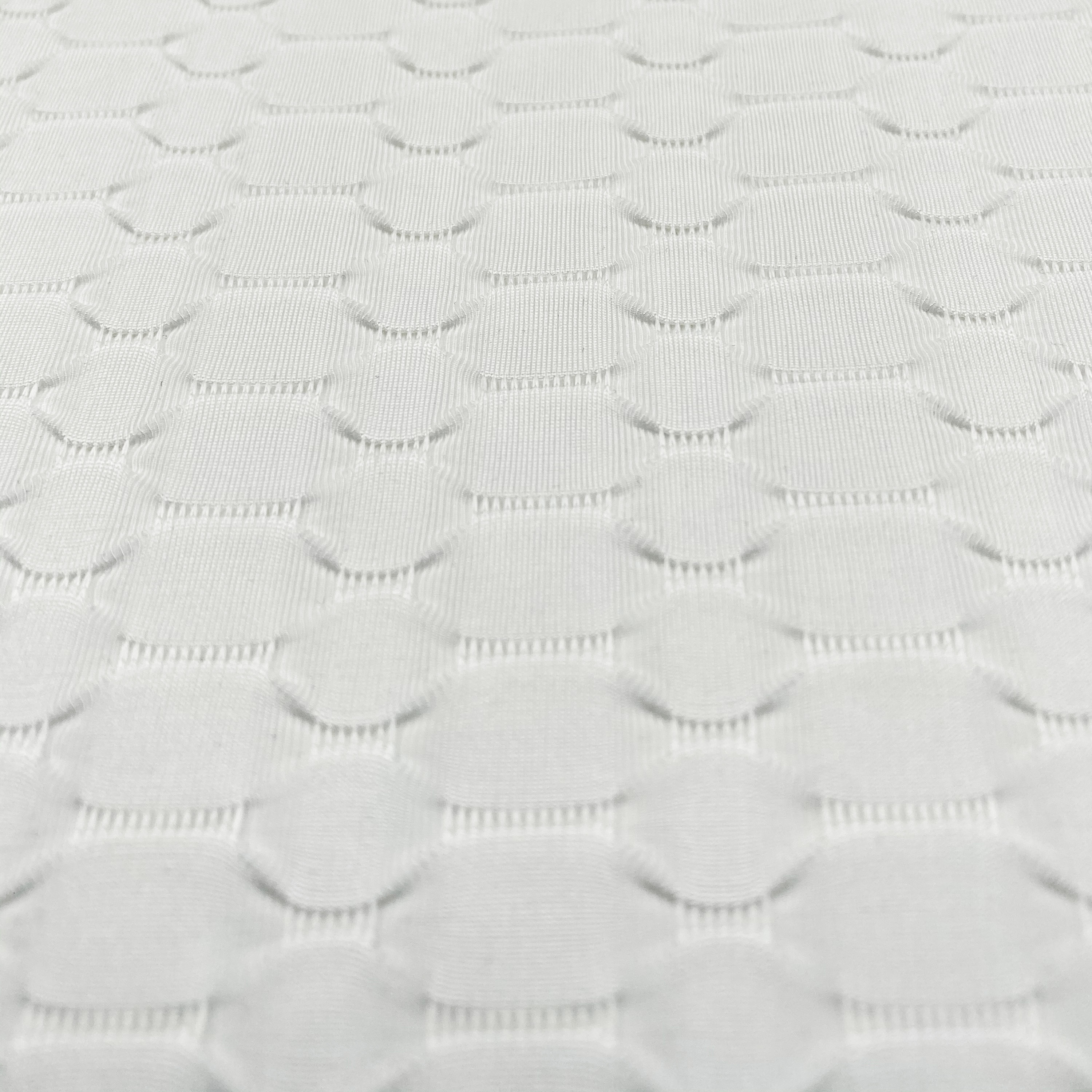 WHITE JACQUARD FABRIC