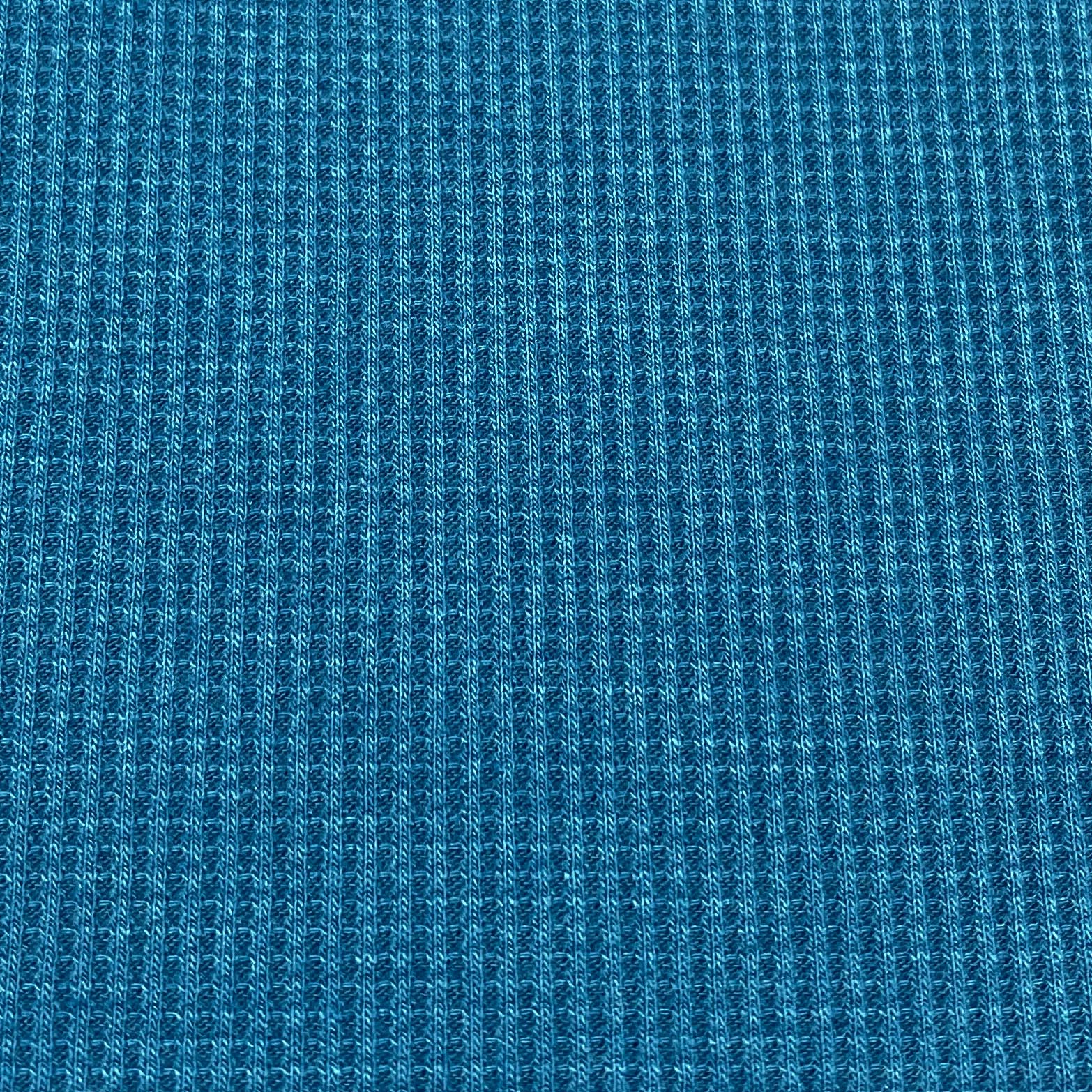 BLUE WAFFLE FABRIC